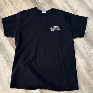 Gildan Riptide Racer Silverwood Theme Park T Shirt Mens Large Black North Idaho